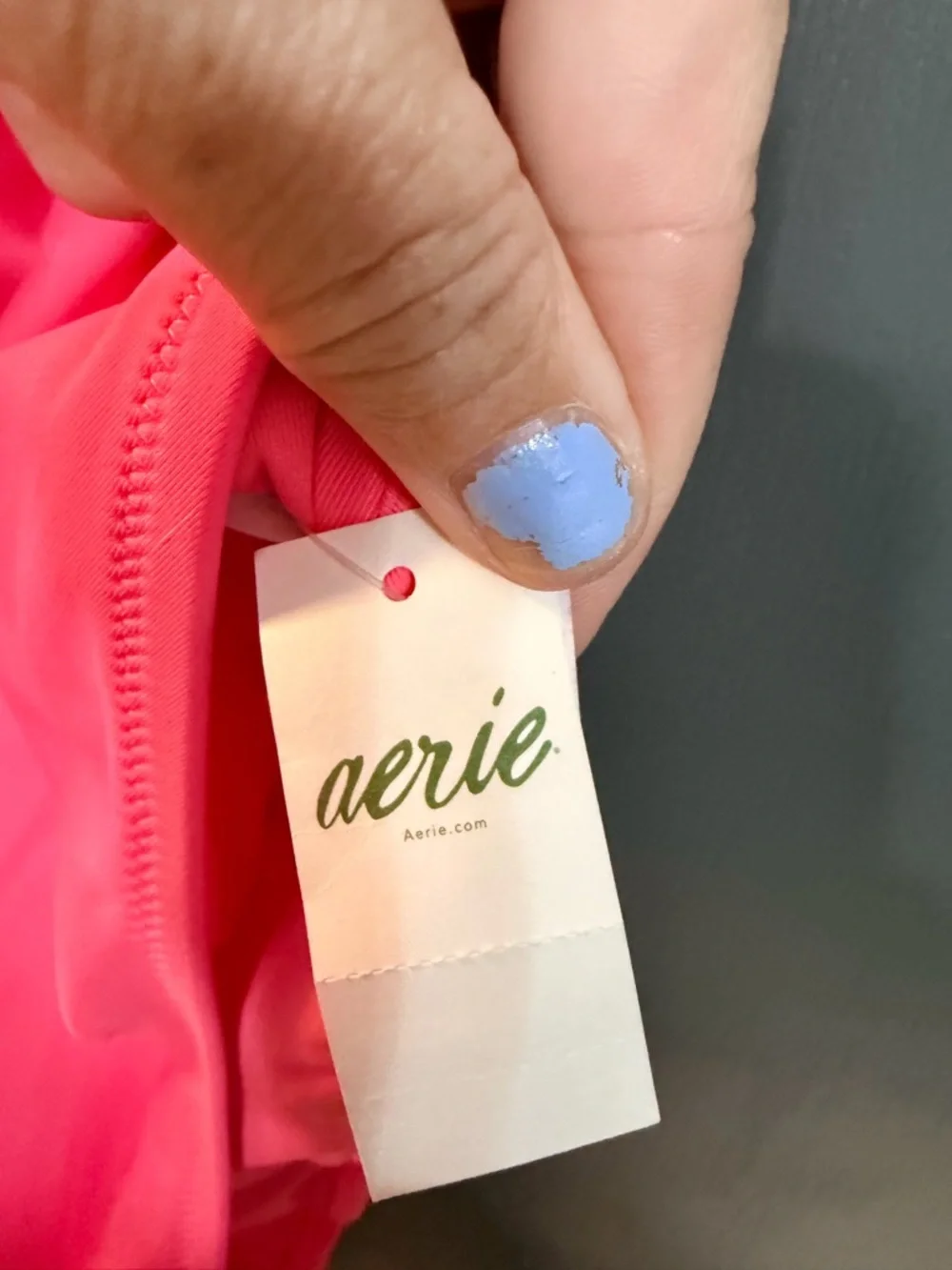 aerie Hot Pink Blow Pop BubbleGum Graphic One-Piece Swimsuit